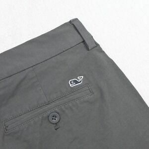 Vineyard Vines Performance Golf Shorts Gray Stretch Flat Nylon Mens 35 x 8"